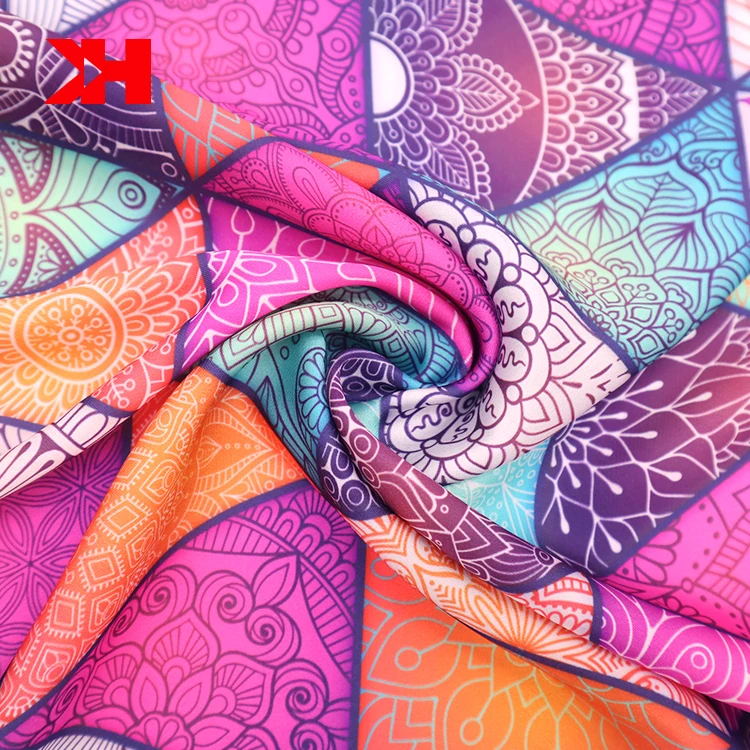 Kahn Attractive Natural Material Silk Fabric with Nice flower Smooth Feeling