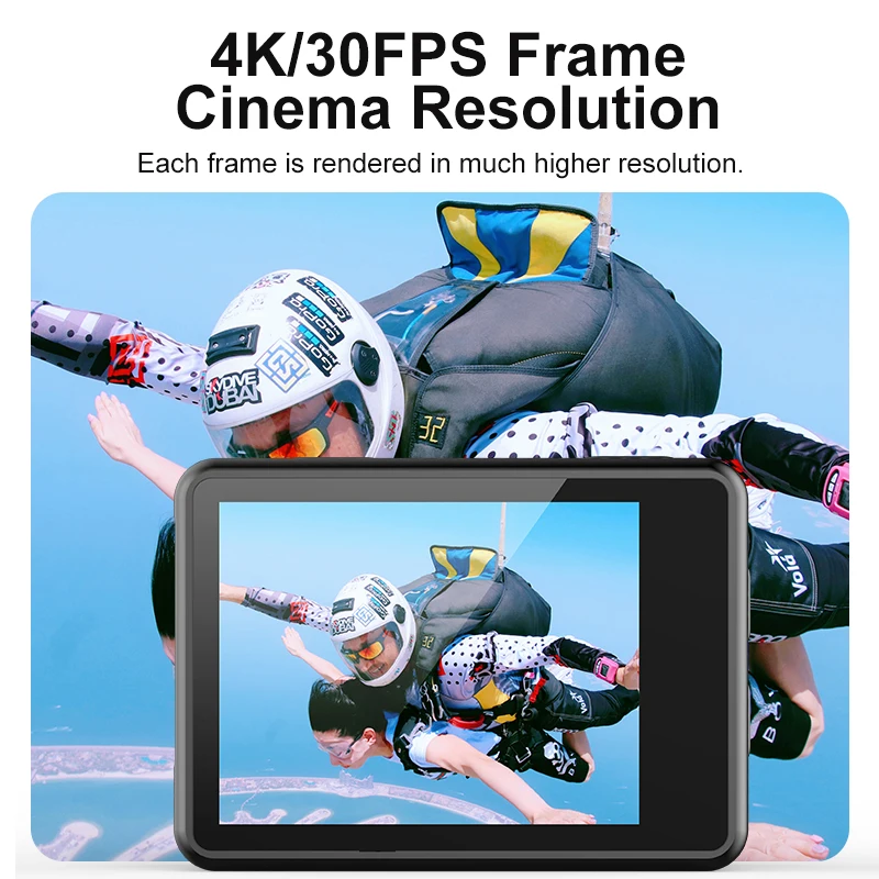 Ultra 4K HD Wi-Fi экшн-камера водонепроницаемая интерполированная Спортивная камера с дополнительным пультом управления