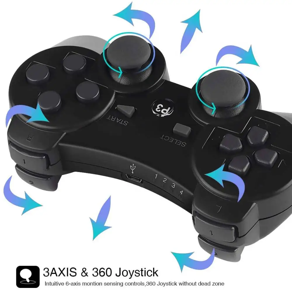  Лидер продаж bluetooth геймпад usb-джойстик PS3 игровой