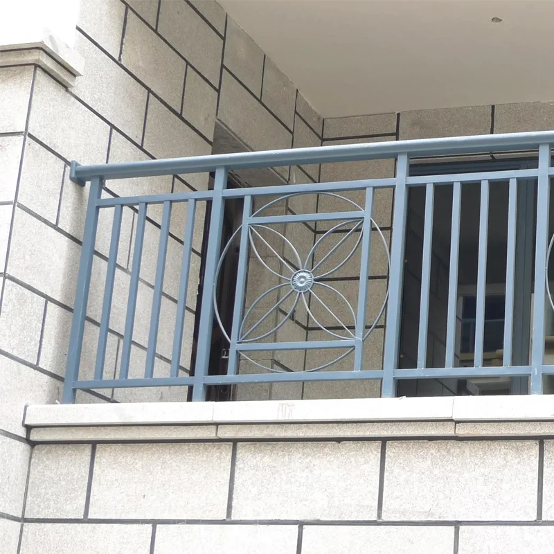 Modern outdoor Wrought Iron baluster iron stair railing spindles Decorative stair parts and railing