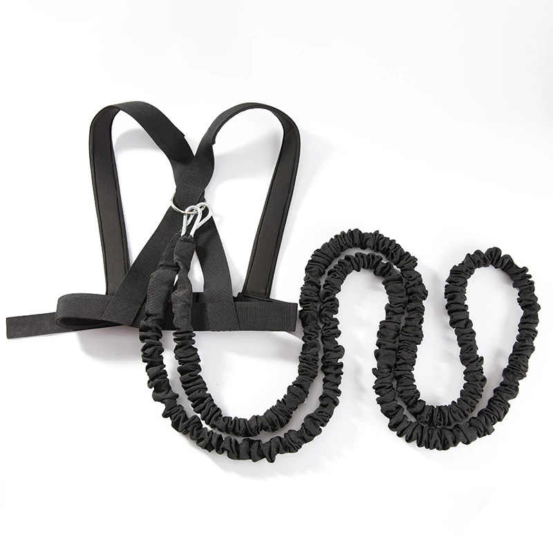 Agility Speed Cord Trainer Set Strength Training Running Bungee Waist Band Double Pull Rope Resistance Band