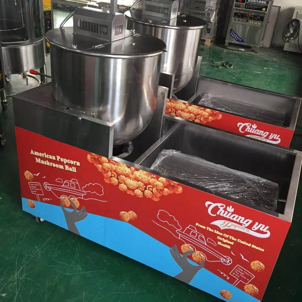 Electric oil popped machine popcorn maker big capacity