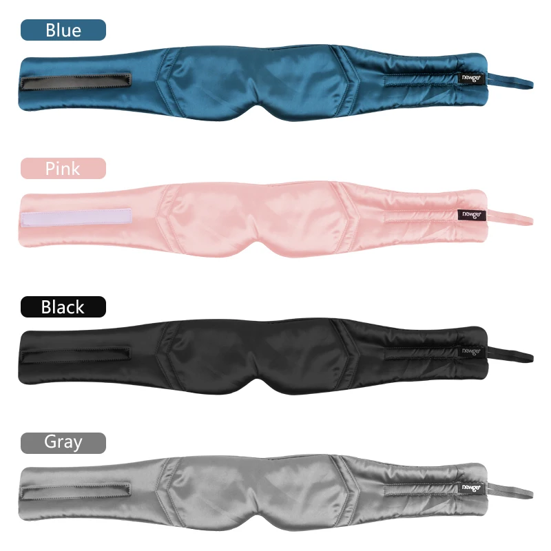 2024 hot sale products Adjustable Large Size Sleep Eye Mask Soft Pressureless Cooling Blackout Eye Covers for Sleeping