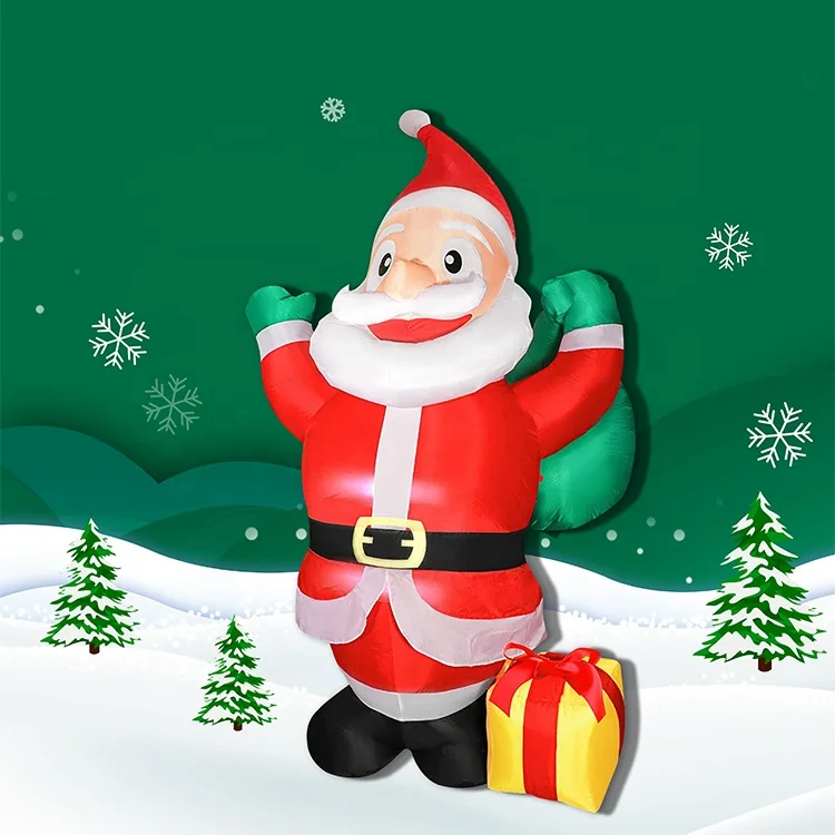 Waterproof light air blow up christmas inflatable santa claus Inflables Navidenos exterior Inflable Navidad
