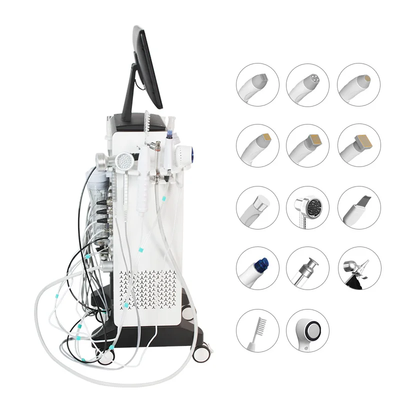 Professional Vertical Facial Oxgen Facial Whitening Machine Facial Machine With Warm Bubble Handle Product