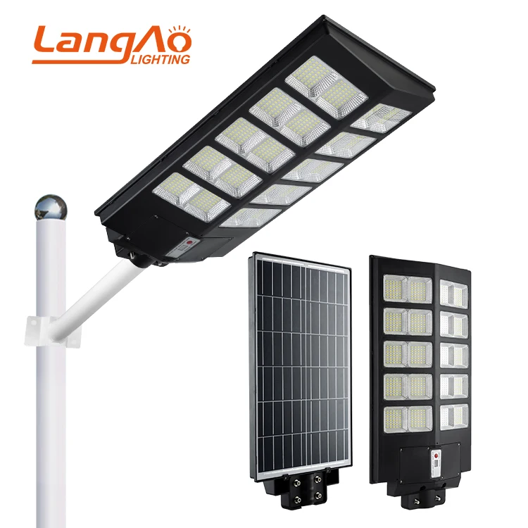 LangAo Hot Sell High Brightness 20w Outdoor Street Light All In One Solar Led Garden Light