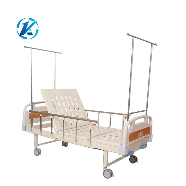 Factory Direct Suppliers 2 Crank Standard Equipment Medical Manual Cheap Hospital Bed For NET/OA/AMS 30 Days
