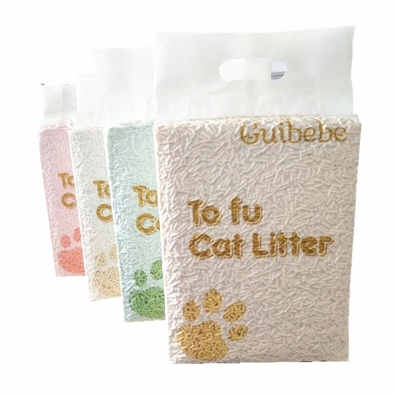 Strong scent and clumping cat products high grade plant tofu litter sand