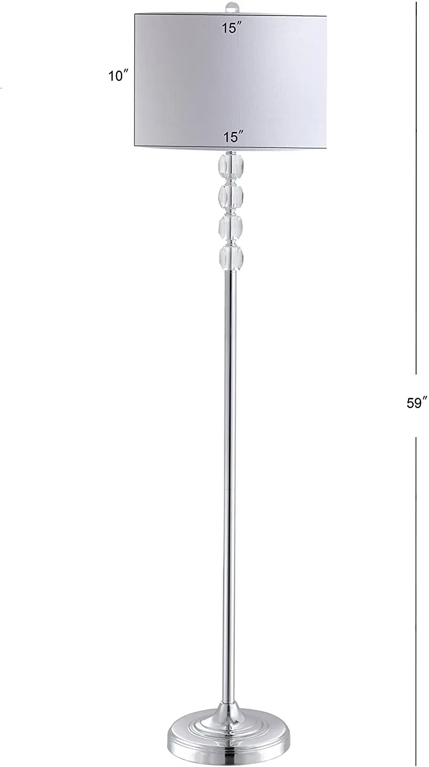 Современная напольная Светодиодная лампа с регулируемой яркостью серебристый кристалл высокий полюсный светильник для гостиной спальни офиса