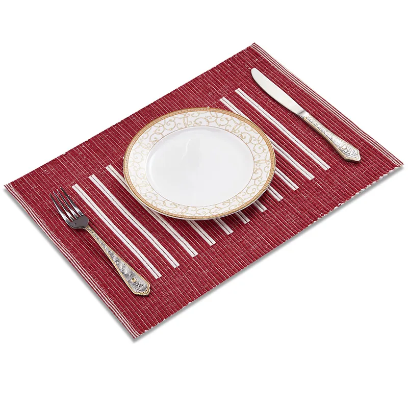 Тканые вручную салфетки из 100% хлопка, разноцветные салфетки, оплетенные ребристые прочные теплоизоляционные салфетки для стола, набор для гостиничного белья