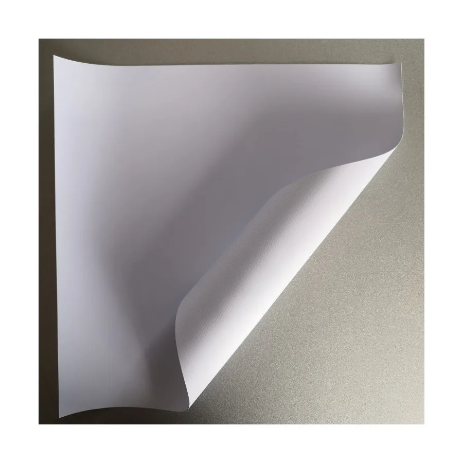 Flex Banner Coated Block out Double Sides Printable with Glue 610GSM 500D*500D 28*28 3.20M 50M/R Digital Printing Material