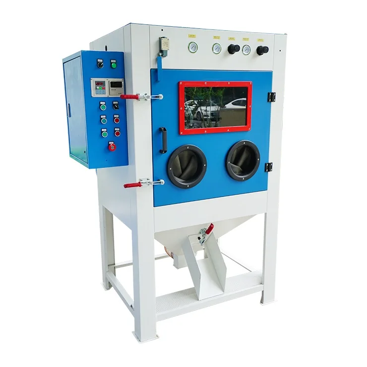 Rotary drum automatic sandblasting machine