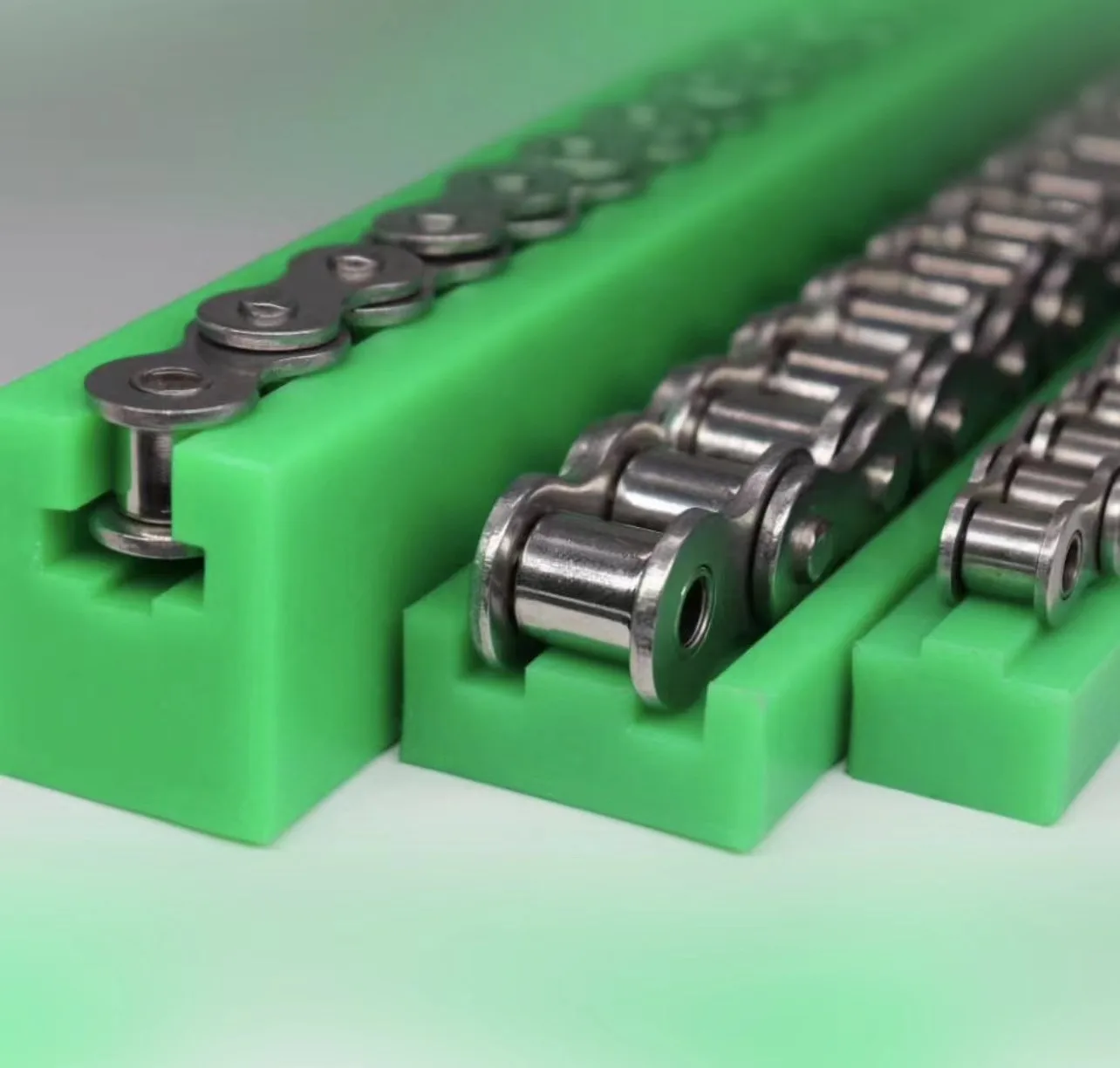 Цепная направляющая из полиэтилена износостойкая лента тип 4 точки 08BT высокотемпературная нейлоновая скользкая