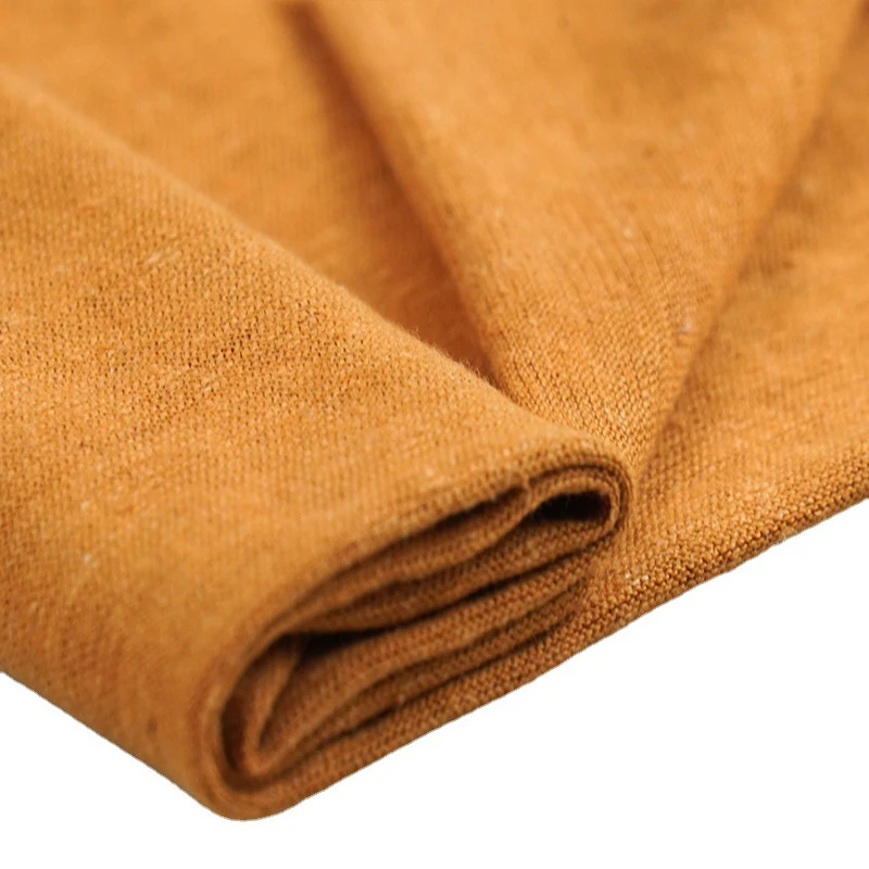 Wholesale Price Solid Color Hemp Organic Cotton Fabric For Summer Hemp T Shirts Fabric Wholesale