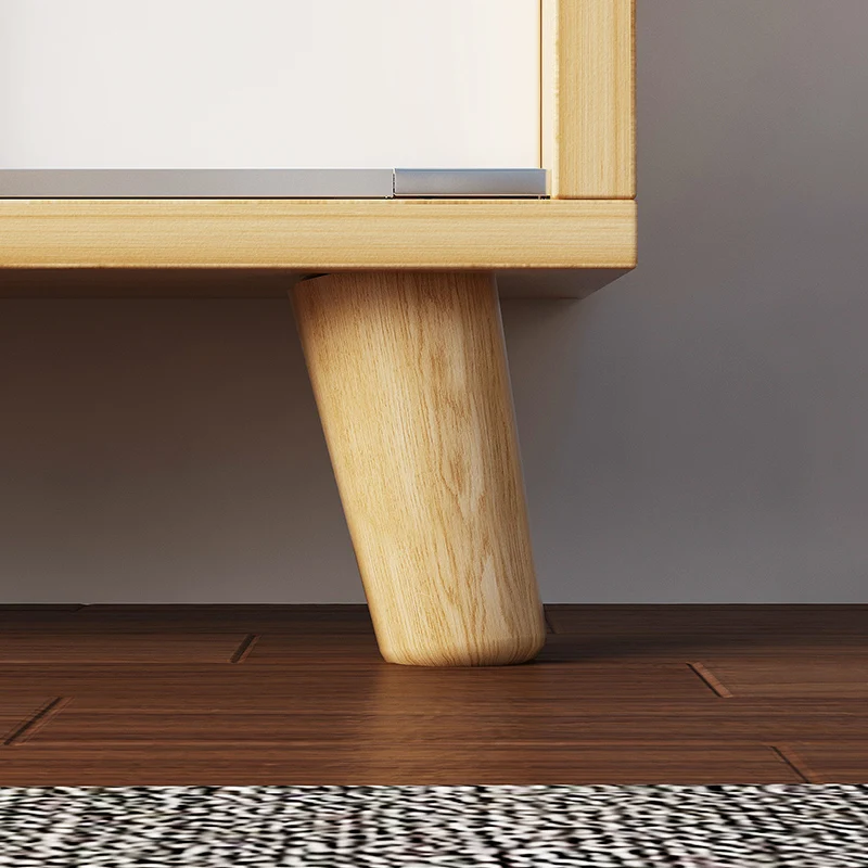 modern wooden nordic sliding closet wardrobe clothes storage organizer 2 door