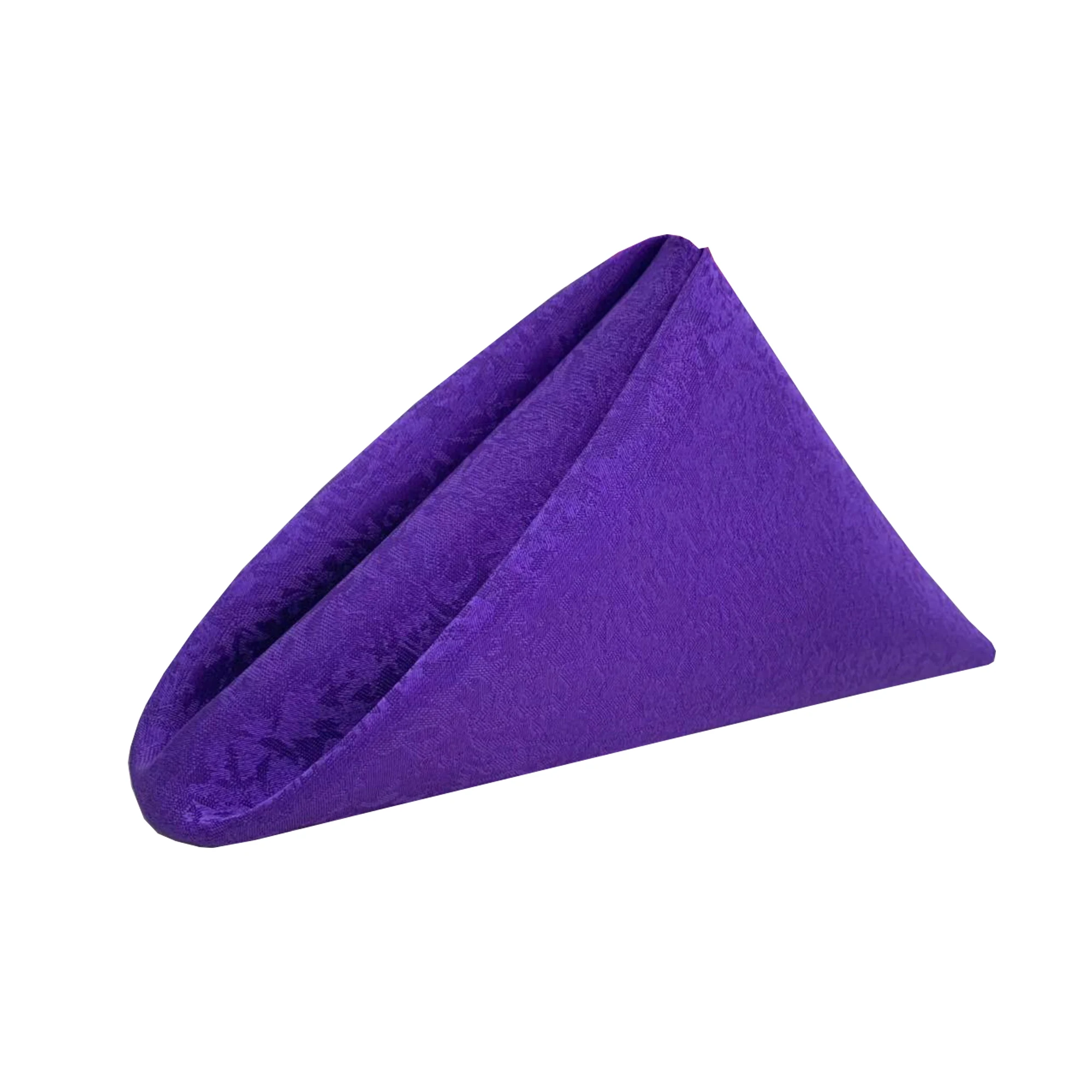 Wholesale custom purple cloth linen napkins table napkin for wedding banquet