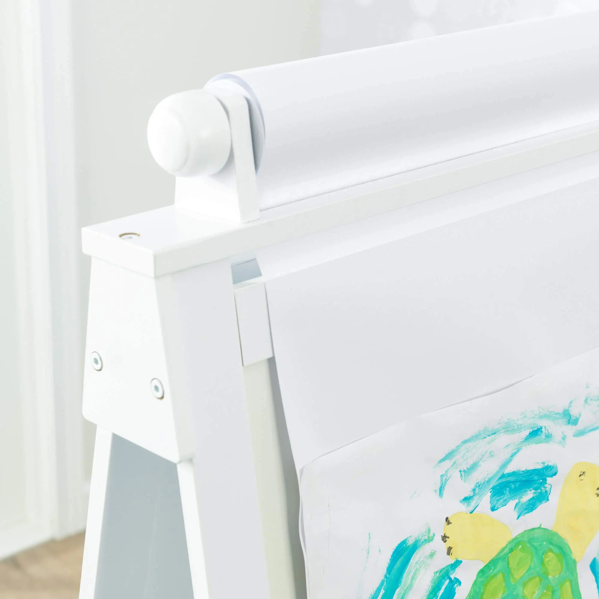 Wooden Easel folding children wooden mini easel display quality wooden desktop scroll painting tool easel Gift for boys girls