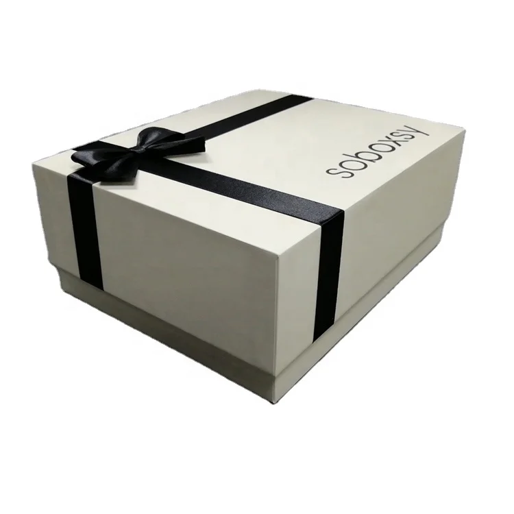 2020 hot selling exquisite and cheap heaven and earth cover gift boxes wholesale with ribbon bow
