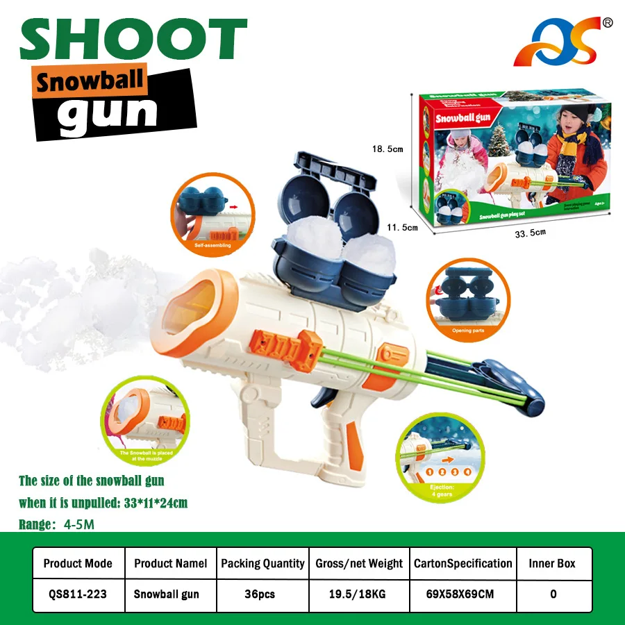 2024 snow ball maker machine  water ball gun launcher battle games winter gift shooting  water blaster  water gun outdoor toys