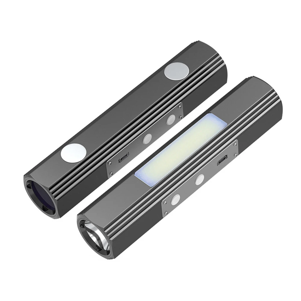 VCAN Aluminum Alloy Side Mangnets Rechargeable Battery 800 Lumen LED Zoom Flashlight Flashlight Torch