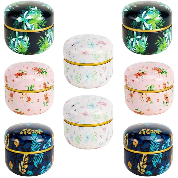 Mini Container Coffee Candy Chocolate Sugar Spices Storage Metal Boxes Tea Tins