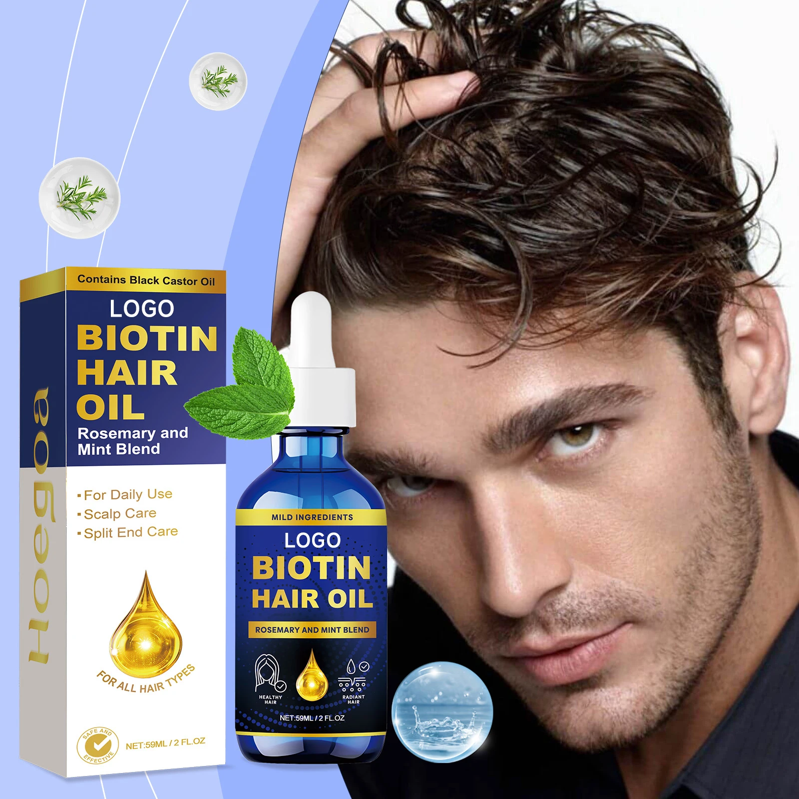 Rosemary Nourishes Scalp Nourishing hair Serum Rosemary Essential Oil for Hair Growth