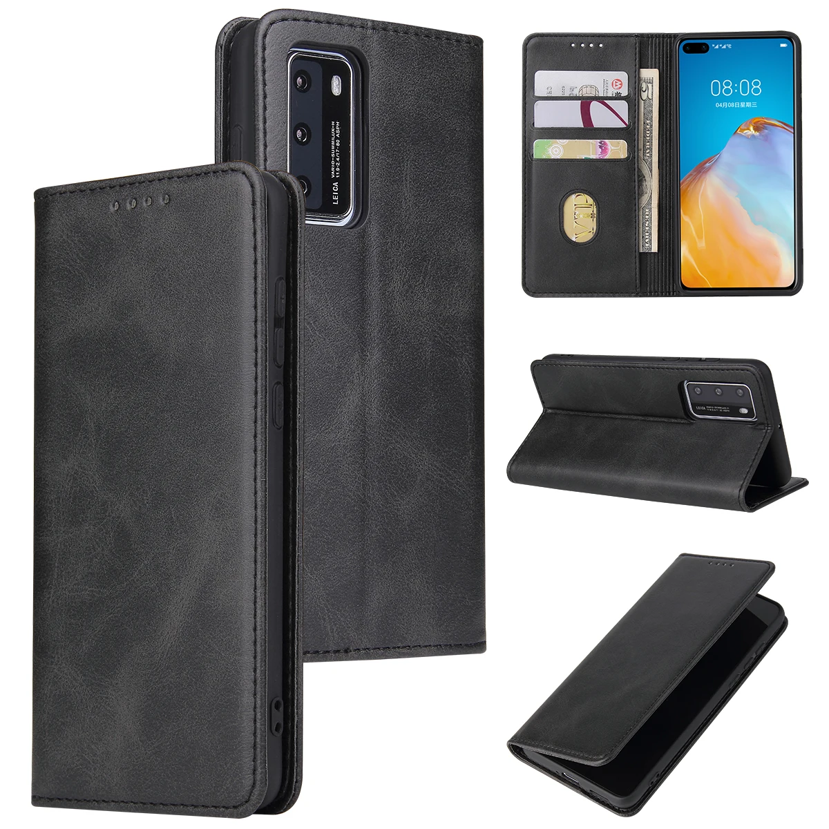  Магнитный кожаный чехол-кошелек с откидной крышкой для Huawei P40 NOVA6 SE Nova 7i Lite P Smart + 2019 Honor 10i 20i 20 Li чехол