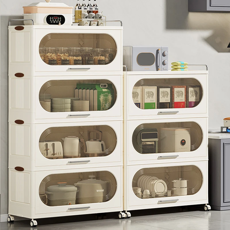 Multilayer Plastic Kitchen Storage Rack Space Saving Crack Shelf Plate Cabinet Organizer for Kitchen Storage