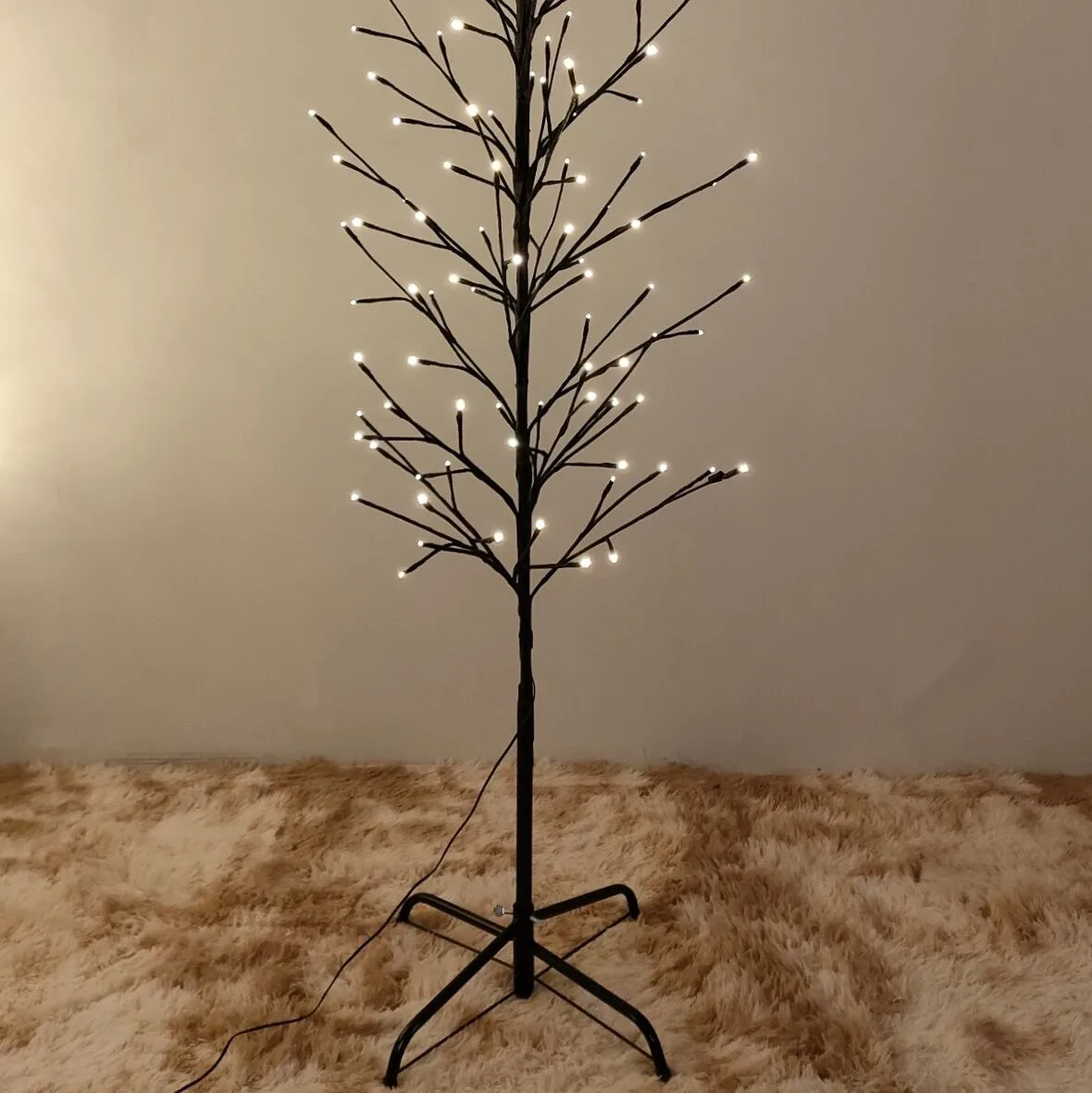LED Lighted Birch Twig Tree Outdoor Use Twinkle Birch Tree Indoor Bedroom Decoration White Light Tree