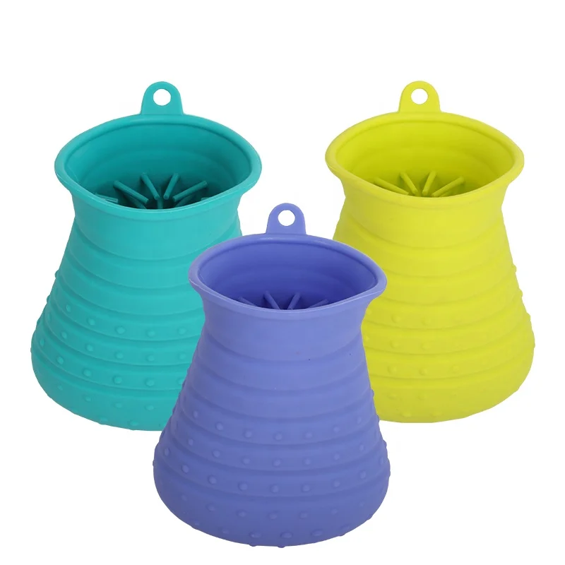 
Factory Wholesale Portable Rubber Pet Dog Foot Cleaner Dog Paw Washer Dog Paw Cleaner 