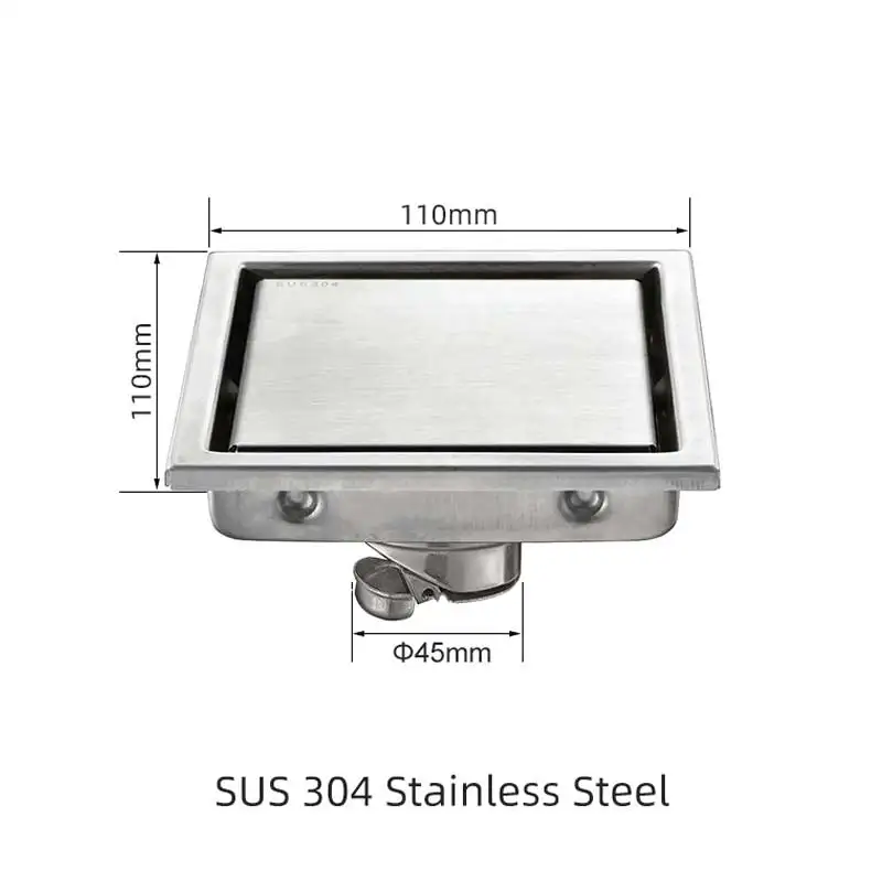 AMAXO Bathroom Accessories Square Deodorization Bathroom Shower Odor Proof Floor Drain