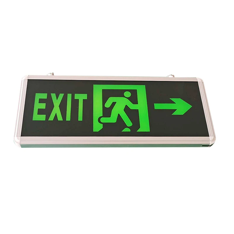 Ceiling Suspended Rechargeable Emergency Exit Sign with Customized Patterns