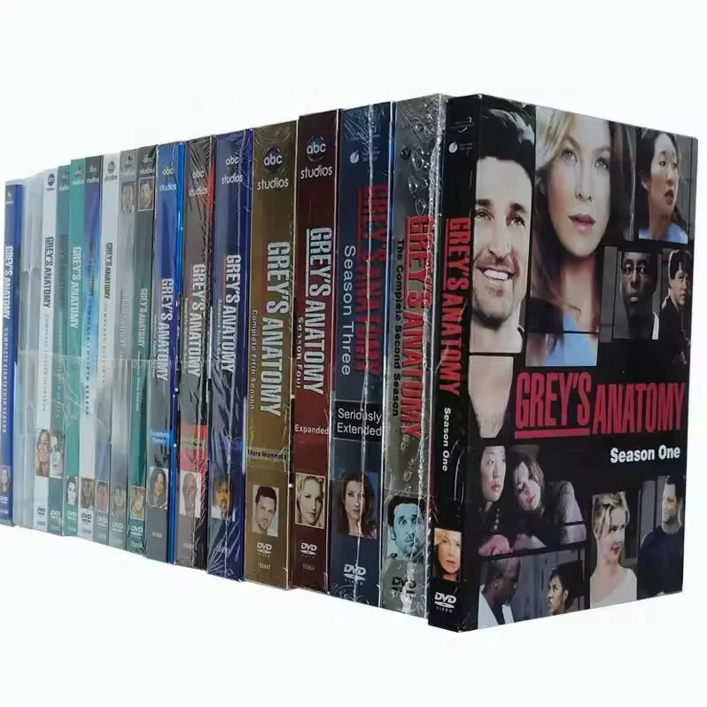 Grey s анатомия сезон 1-19 соревнуются 102 диски оптовая продажа DVD фильмы сериалы Регион 1 США версия бесплатная доставка
