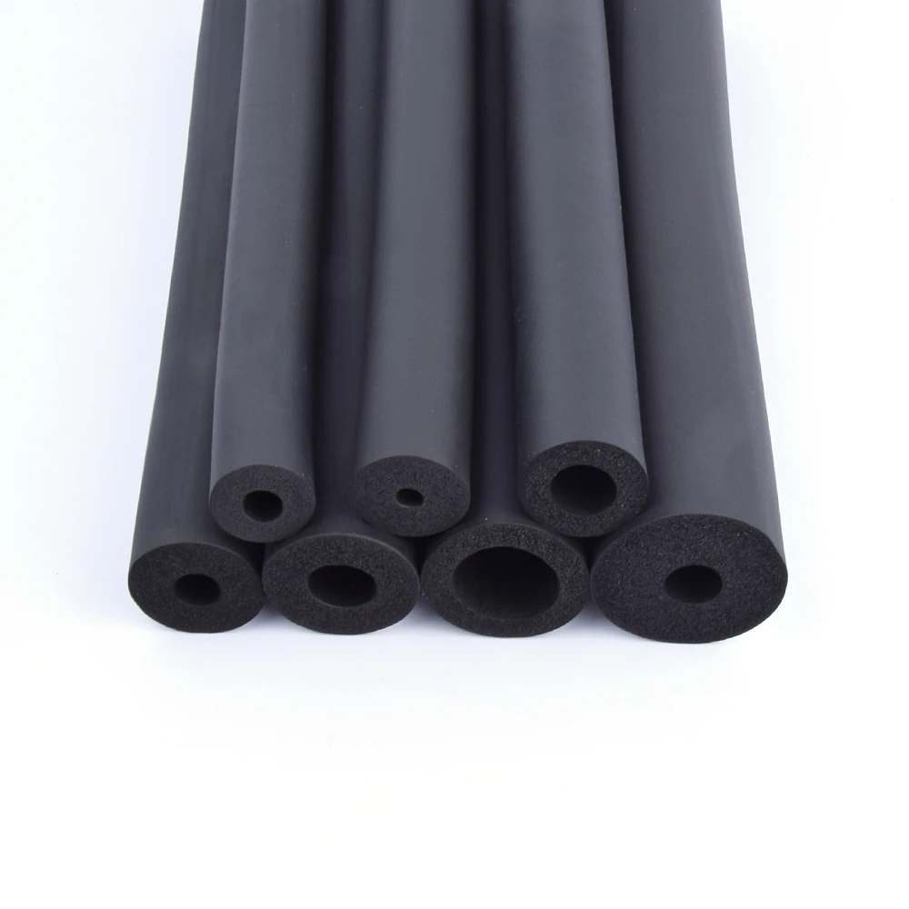 high quality foam heat insulated high density rubber foam insulation tubes for duct system