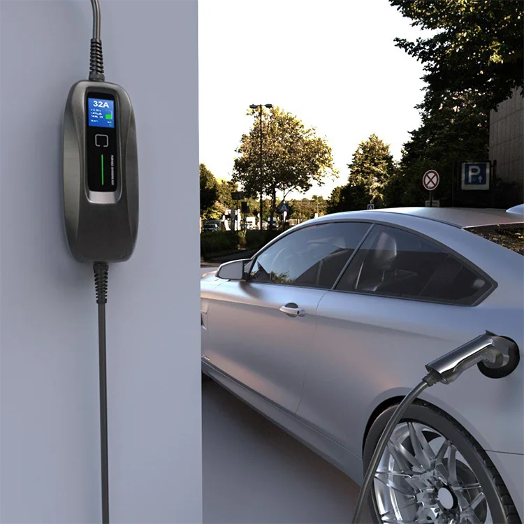 32A электромобиль Уровень 2 Mode2 кабель EV портативное зарядное устройство с разъемом типа 1 и NEMA 14-50