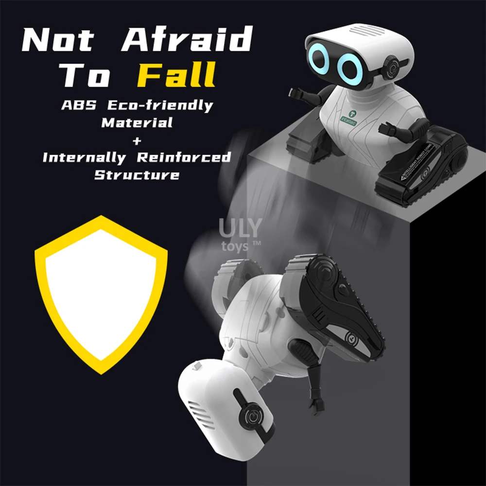 Wholesale  2.4ghz Remote Control Toy Rc Intelligent Robot With Light And Sound Rotation Auto Demo Robot For Kids Education