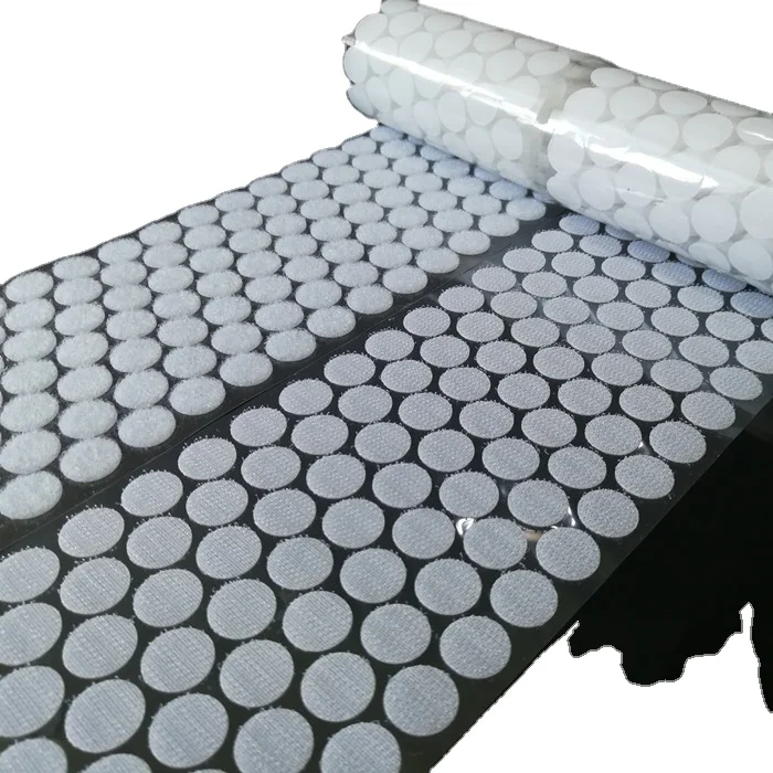 Wholesales hook and loop fastener dots coins multifunctional multipurpose Velcro self-adhesive