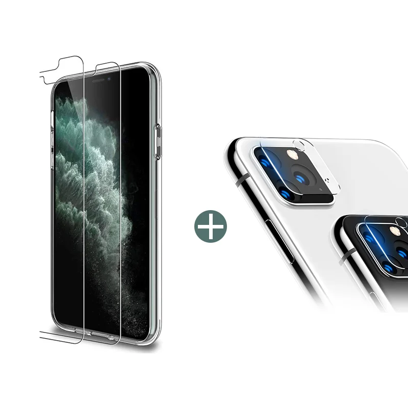 
New Arrivals Tempered Glass Screen Protector Camera Lens Protector Film Kit for iPhone 11/Pro/Max  (62348722196)