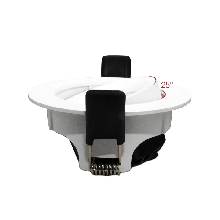 10W Cob Downlight ODM OEM Housing Spotlight 83MM Cut Out Ceiling Spot Down Lights White IP44 Adjustable Recessed Led Downlight