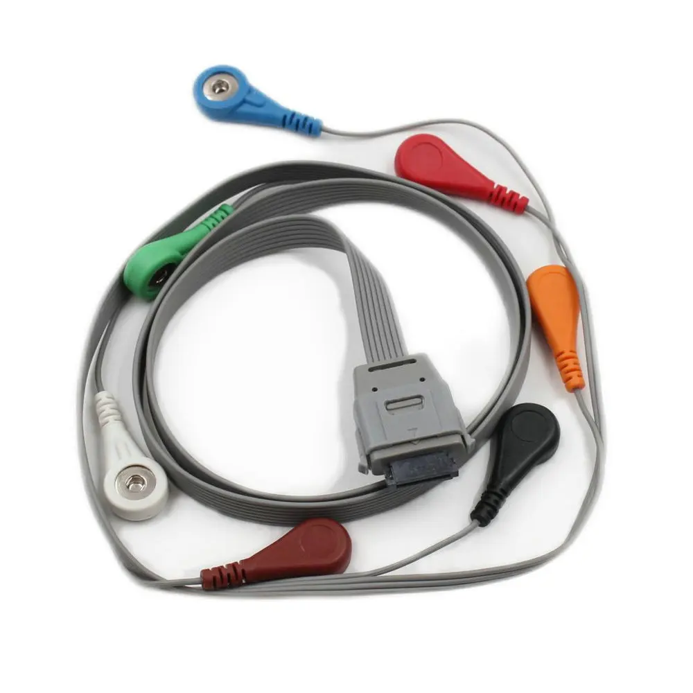 Plinma compatible with Biomedical 10 leads IEC snap cable  medical supplier best Direct-connect Holter ECG cable