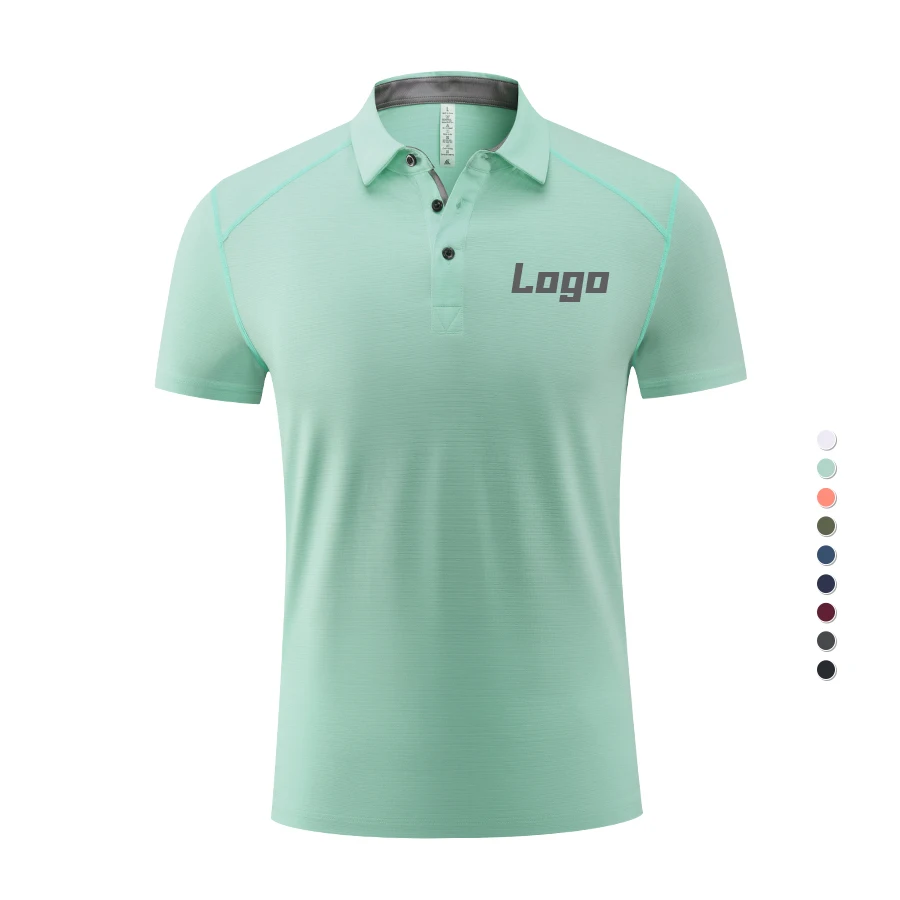 Lidong custom new work uniform breathable plain ice silk  polo shirts