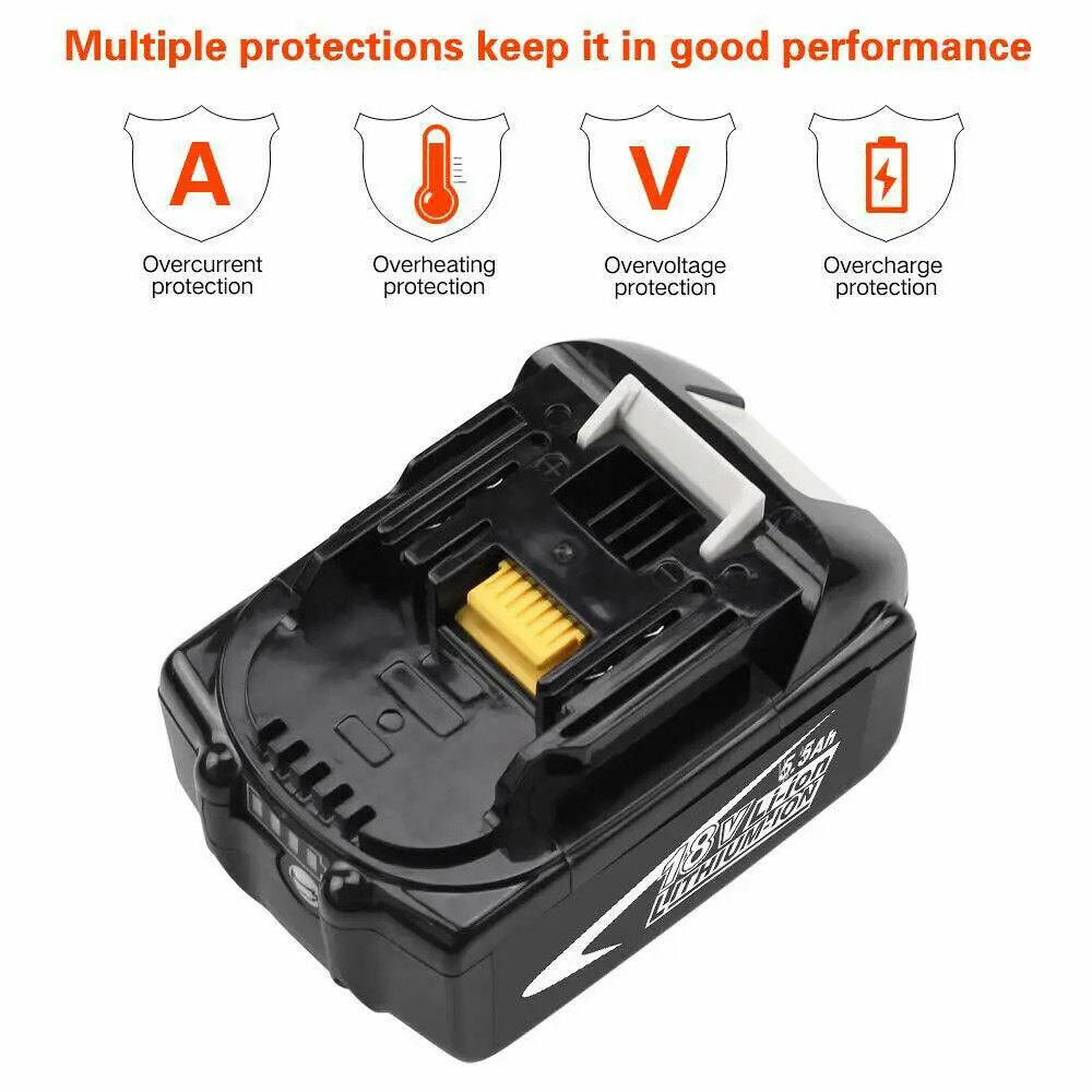 Литий-ионная аккумуляторная батарея для Makita BL1850 18 в 5 0 А · ч