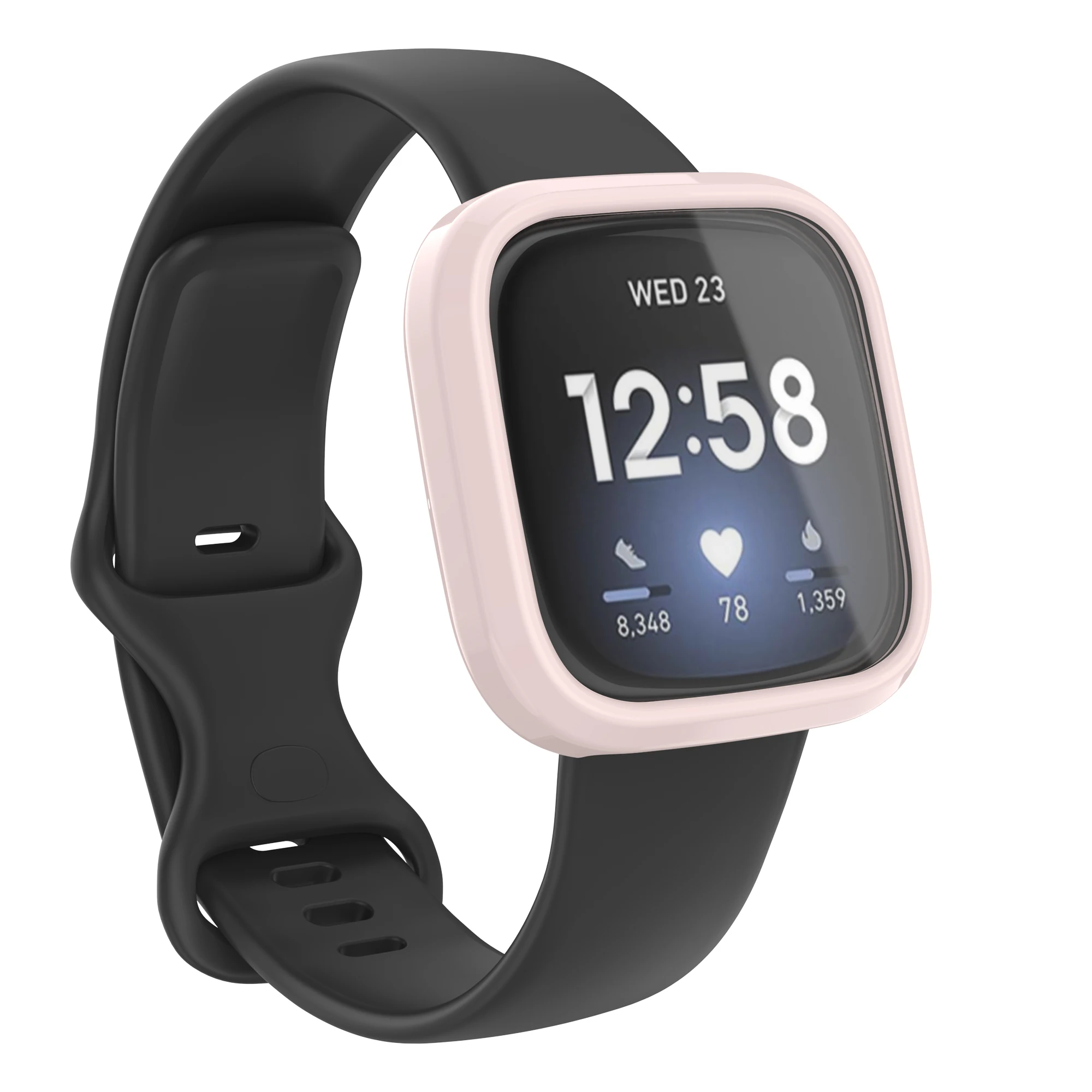 With Beer Tempered Glass TPU Protector Case Cover Sleeve Design for Fitbit Versa 3 Fitbit Sense