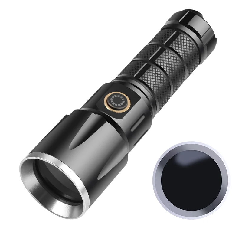 UV Led Flashlight Ultra Violets Ultraviolet Lanterna IP65 Waterproof 365nm Invisible Torch for Pet Stains Hunting Marker Checker