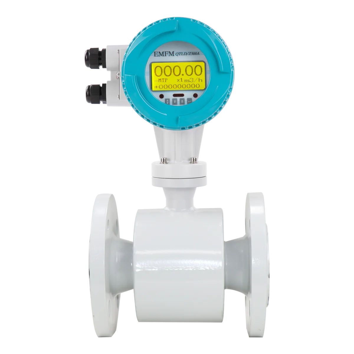 Zero straight pipe magnetic flow meters for waste water