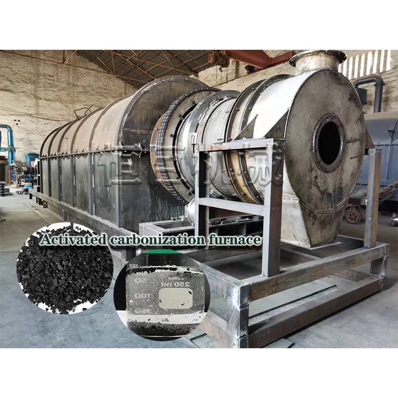 High Efficiency Activated Carbon Wood Charcoal Carbonization Furnace Continuous Activation Charcoal Rotary Kiln