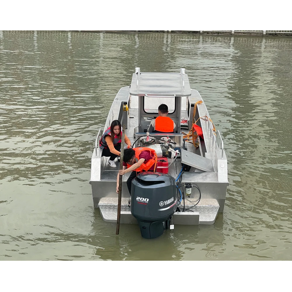 2023 Kinocean 6.4m Convenient Landing Craft Boat With 4mm Aluminum 5052 OEM Accepted