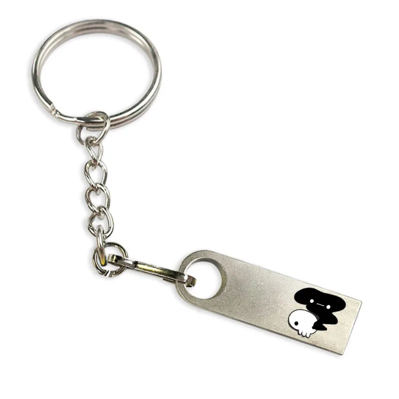 wholesale printed logo metal stick mini flash drive keychain flashlight usb custom