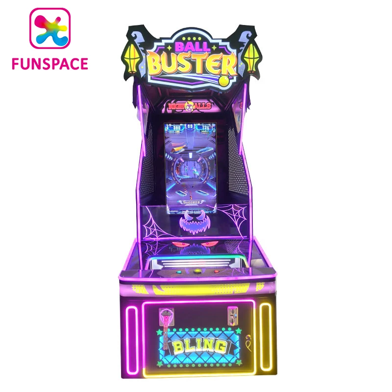 Funspace 2024 новая аркадная игра с монетами детская стрельба видео симулятор метания мяча умение стрелять мячом игровой автомат