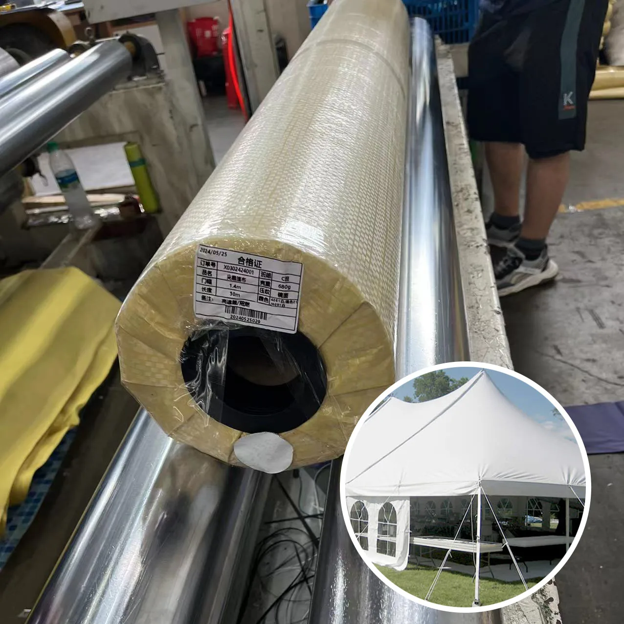 Lona wholesale 680g 1000d pvc tent material fireproof tent tarp pvc tarpaulin for tent